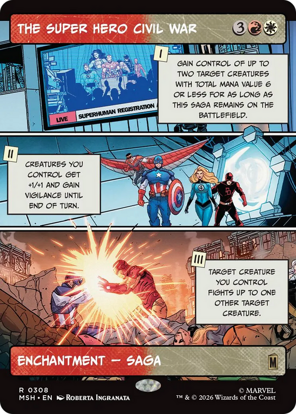 The Super Hero Civil War - Panel Showcase (MSH) (Pre-Order)