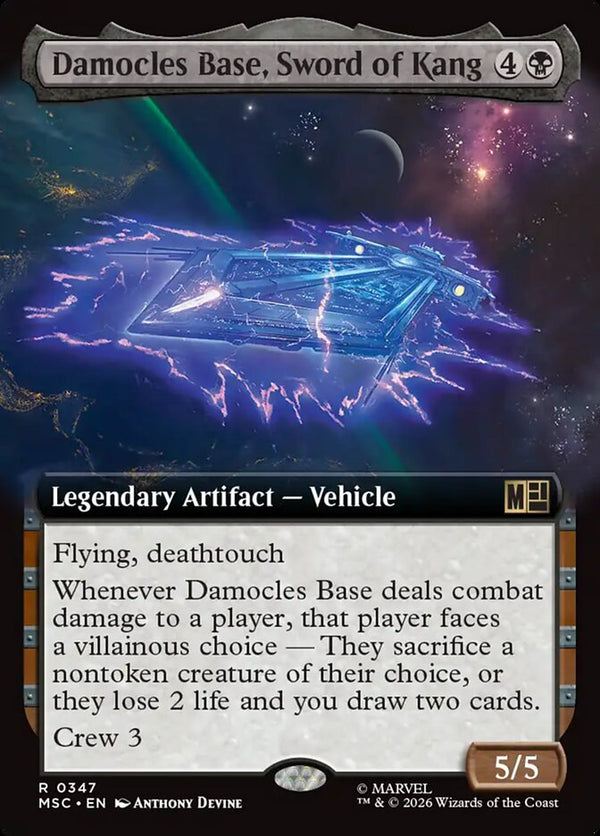 Damocles Base, Sword of Kang - Extended Art (MSC)