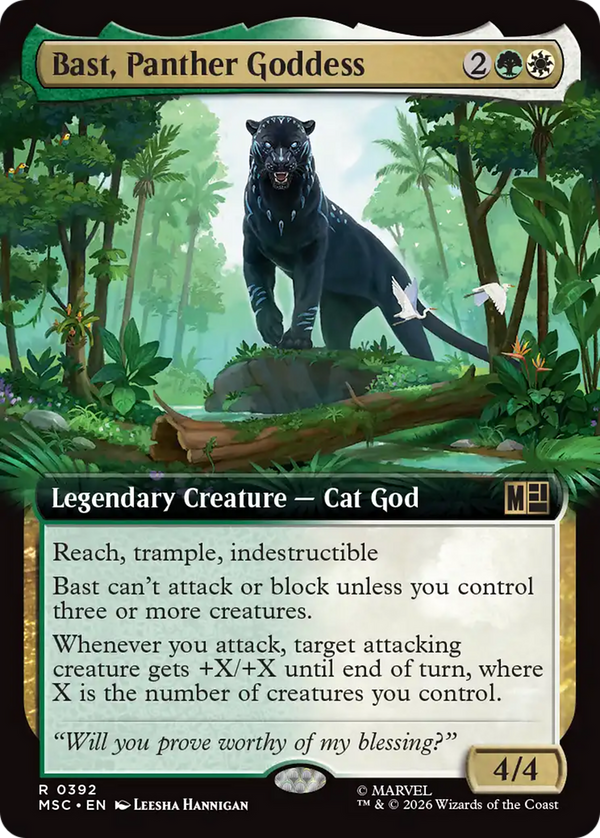 Bast, Panther Goddess - Extended Art (MSC) (Pre-Order)