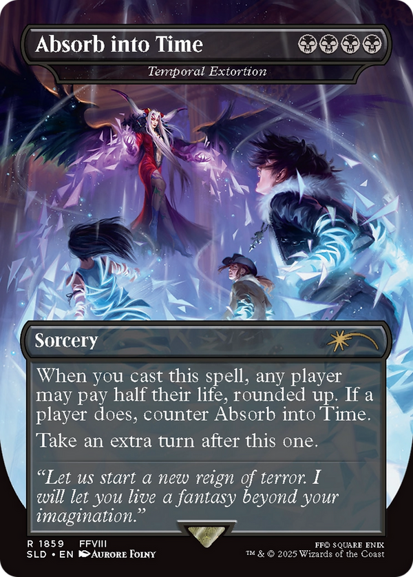 Absorb into Time // Temporal Extortion - Secret Lair x FINAL FANTASY: Game Over (SLD)