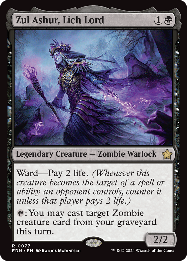 401 Games Canada - Zul Ashur, Lich Lord (FDN) 401 Games Canada - Zul Ashur, Lich Lord (FDN)