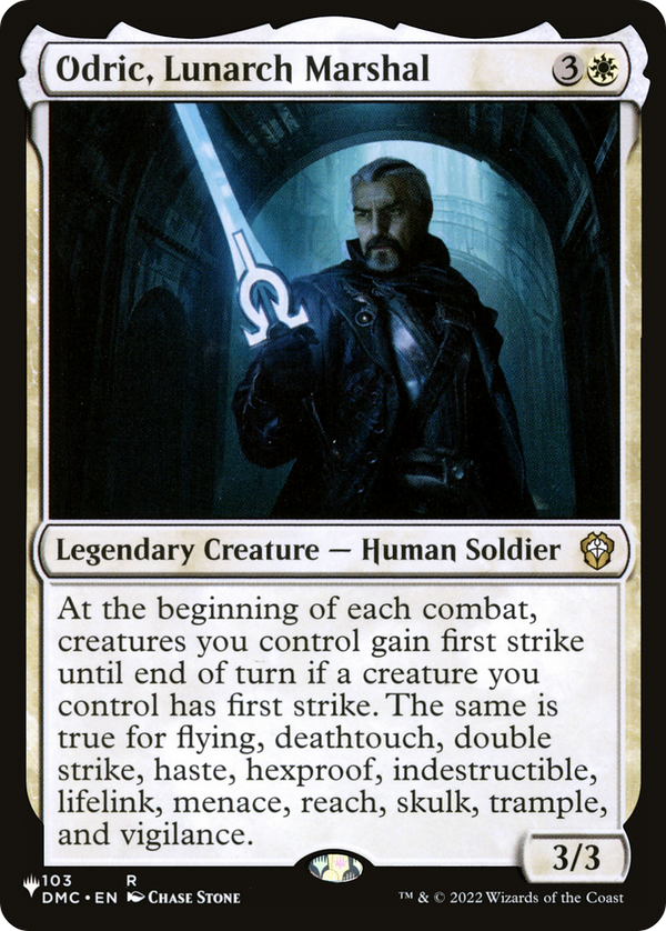Odric, Lunarch Marshal - DMC Reprint (PLST)