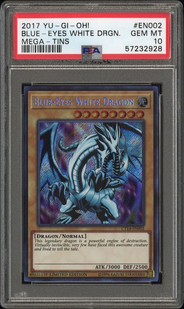 Blue-Eyes White Dragon (002) - CT14 Mega Tins - Promo - Gem MT 10