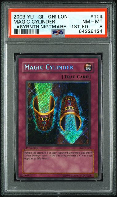 MAGIC CYLINDER (104) - YUGIOH LON-LABYRINTH OF NIGHTMARE - LABYRINTH/NIGHTMARE-1ST ED - NM-MT 8
