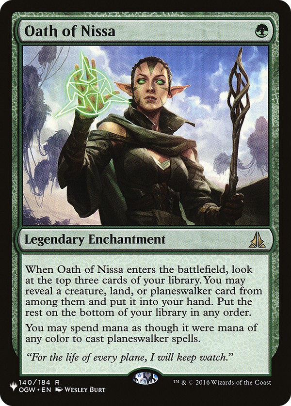 Oath of Nissa - OGW Reprint (PLST)