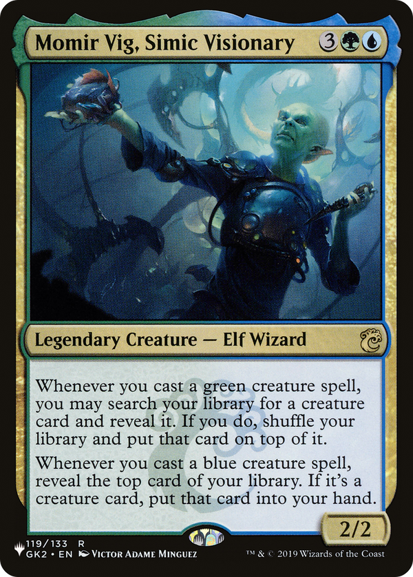 Momir Vig, Simic Visionary - GK2 Reprint (PLST)