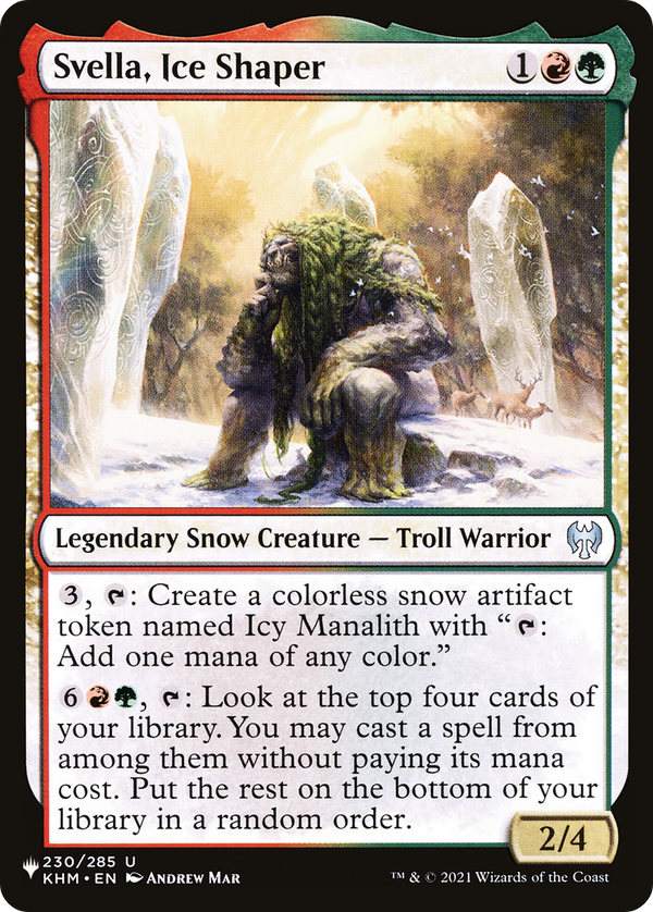 Svella, Ice Shaper - KHM Reprint (PLST)