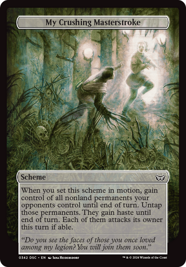 My Crushing Masterstroke - Oversized Archenemy Scheme (DSC)