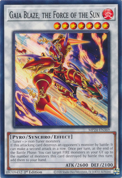 Gaia Blaze, the Force of the Sun - MP24-EN369 - Common - 1st Edition