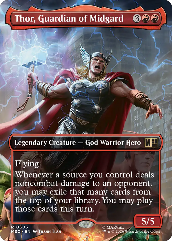 Thor, Guardian of Midgard - Borderless Scene: Heroes United (MSC) (Pre-Order)