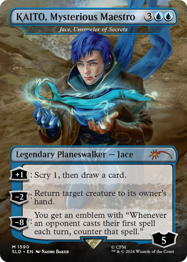 KAITO, Mysterious Maestro // Jace, Unraveler of Secrets - Hatsune Miku: Electric Entourage (SLD)