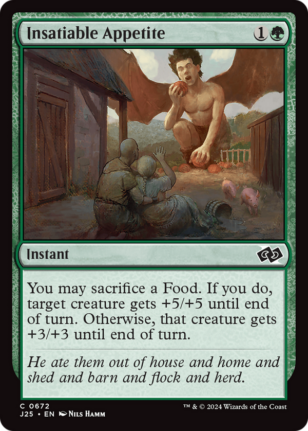 Insatiable Appetite (J25)