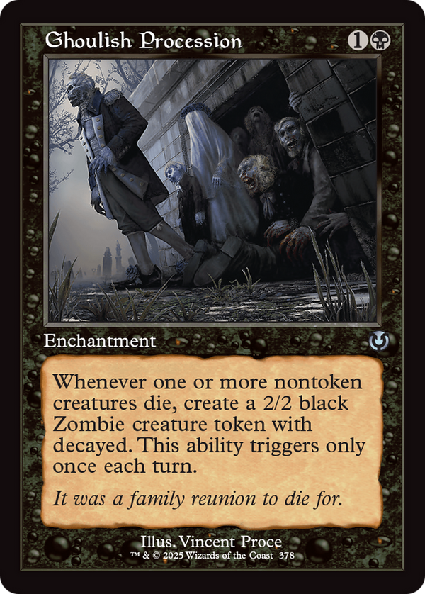 Ghoulish Procession - Retro Frame (INR)