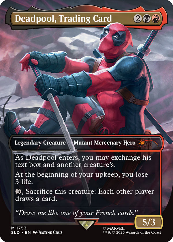 Deadpool, Trading Card - Secret Lair x Marvel's Deadpool (SLD)