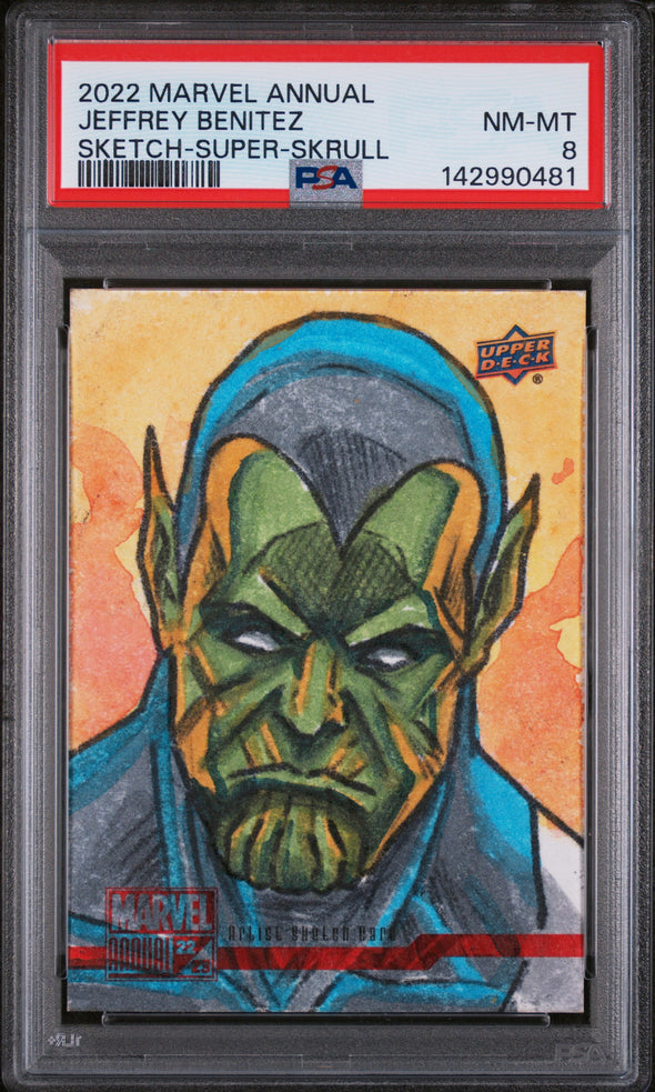 JEFFREY BENITEZ () - MARVEL ANNUAL SKETCH CARDS - SKETCH-SUPER-SKRULL - NM-MT 8