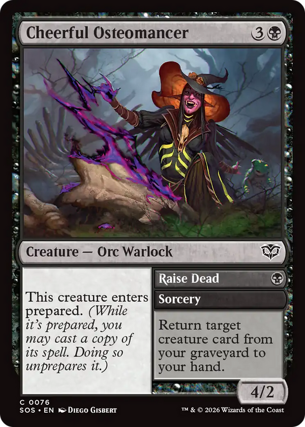 Cheerful Osteomancer // Raise Dead (SOS)