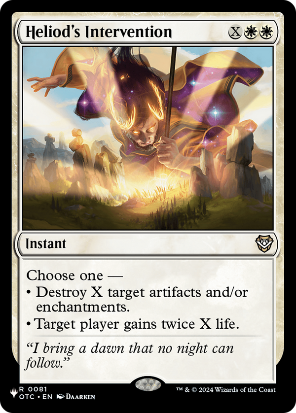 Heliod's Intervention - OTC Reprint (PLST)