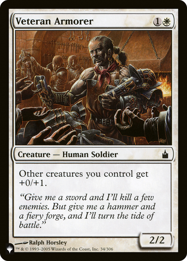 Veteran Armorer - RAV Reprint (PLST)