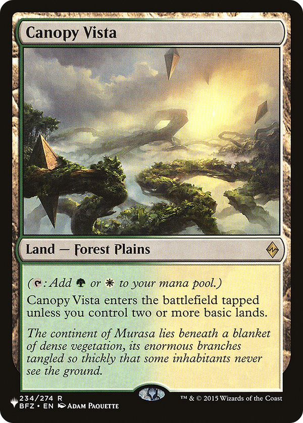 Canopy Vista - BFZ Reprint (PLST)