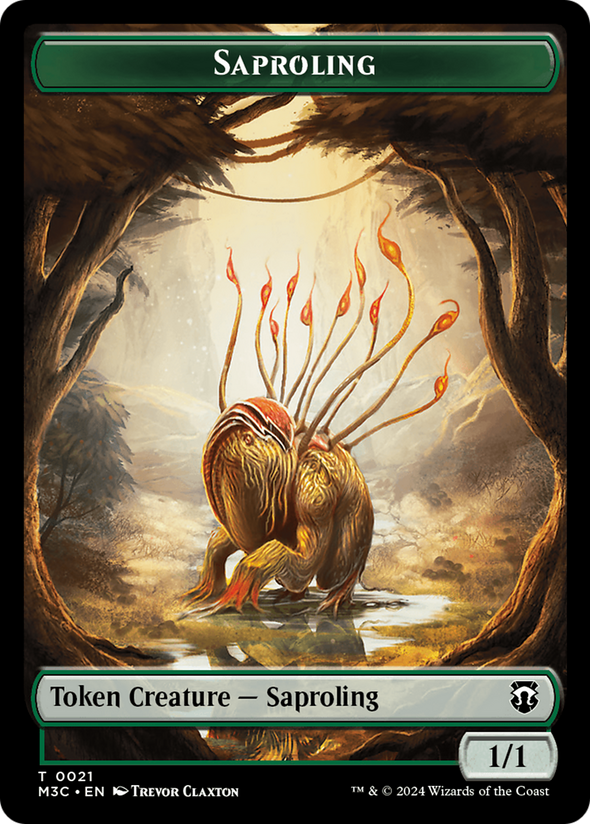Garruk, Apex Predator Emblem // Saproling Token (TM3C)
