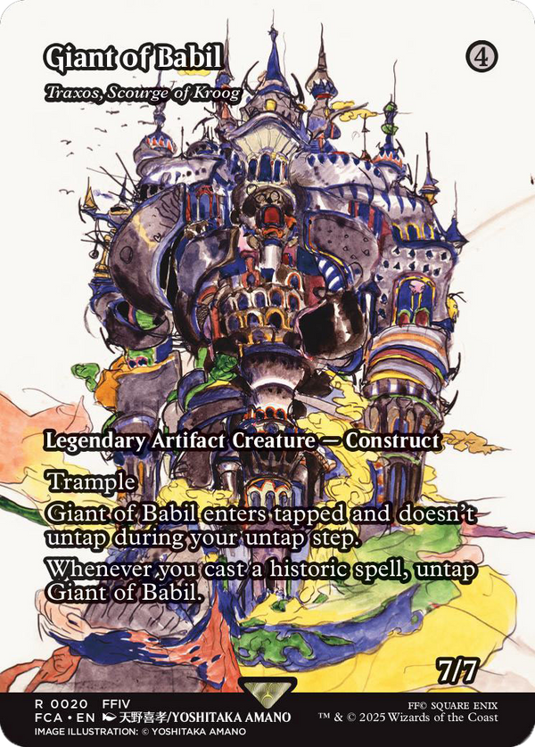 Giant of Babil // Traxos, Scourge of Kroog - Borderless (FCA)