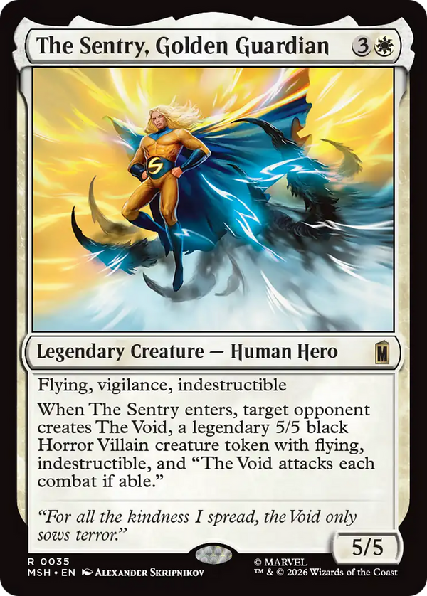The Sentry, Golden Guardian (MSH) (Pre-Order)