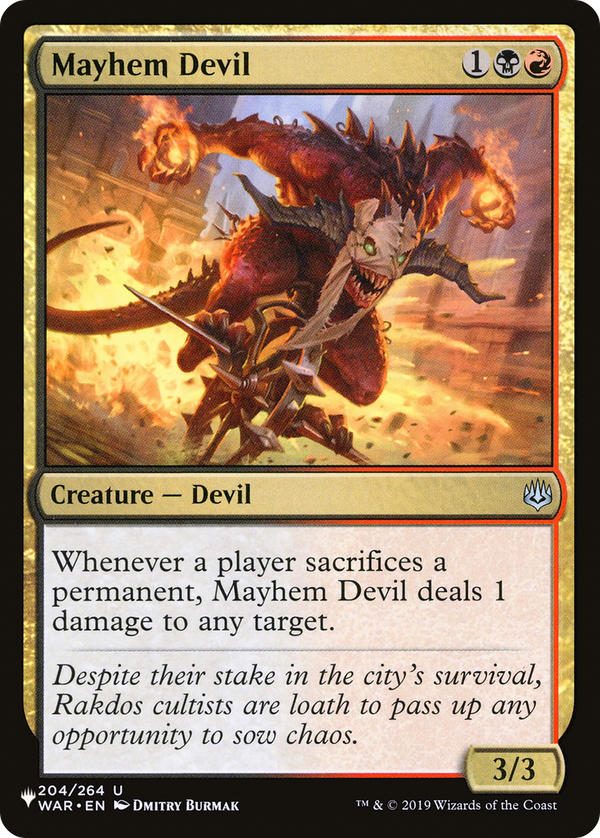 Mayhem Devil - WAR Reprint (PLST)