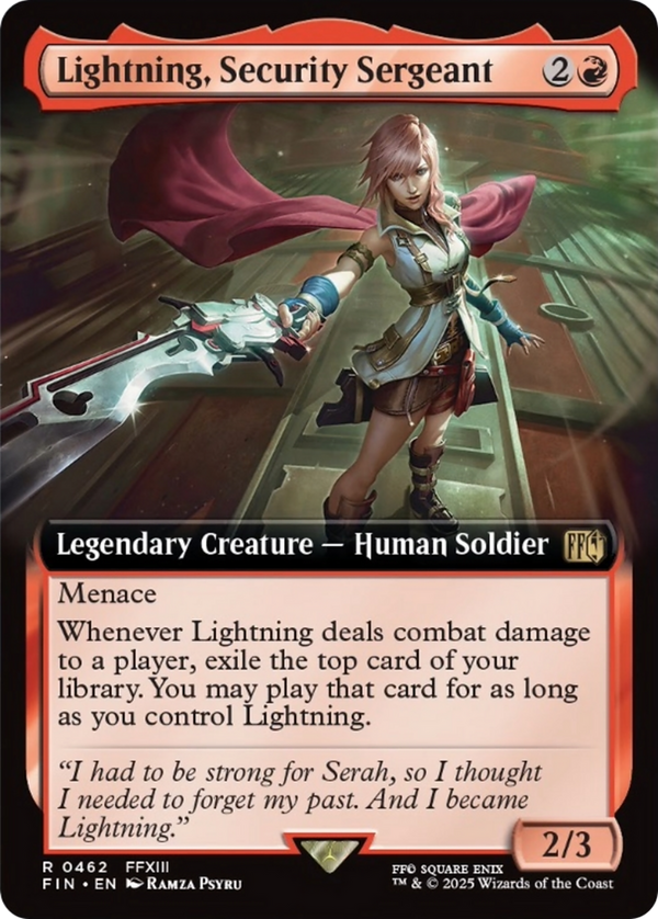Lightning, Security Sergeant - Extended Art (FIN)
