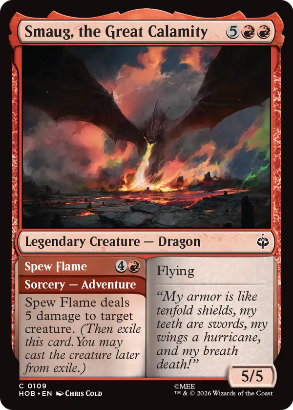Smaug, the Great Calamity // Spew Flame (HOB) (Pre-Order)