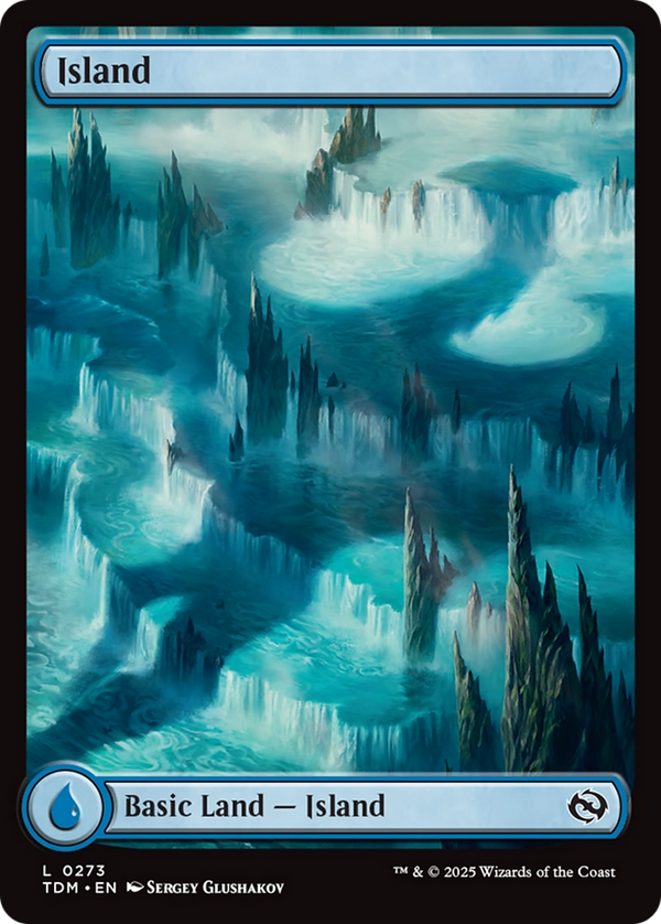 Island - Dragon's Presence Full Art (273) (TDM)