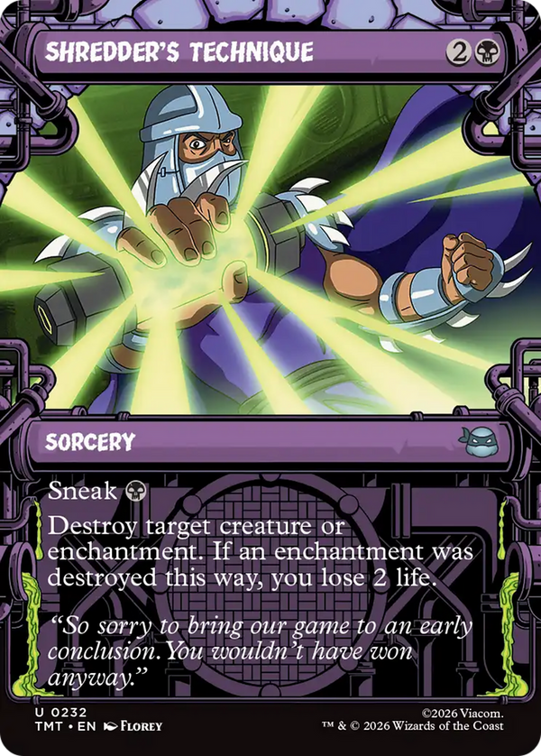 Shredder's Technique - Sewer Frame (TMT)