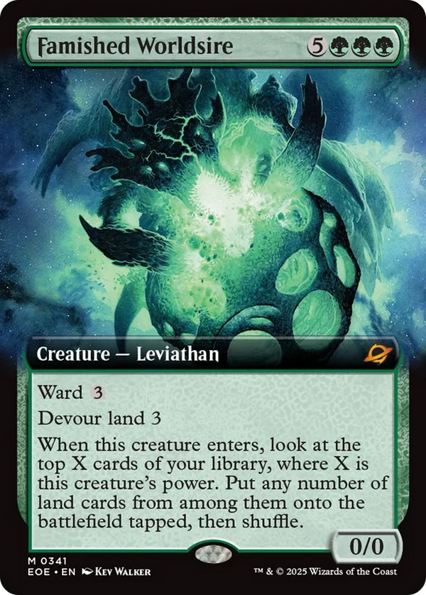 Famished Worldsire - Extended Art (EOE)