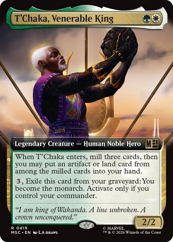 T'Chaka, Venerable King - Extended Art (MSC) (Pre-Order)