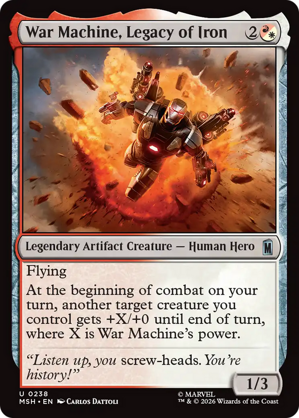 War Machine, Legacy of Iron (MSH) (Pre-Order)