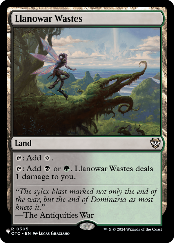 Llanowar Wastes - OTC Reprint (PLST)