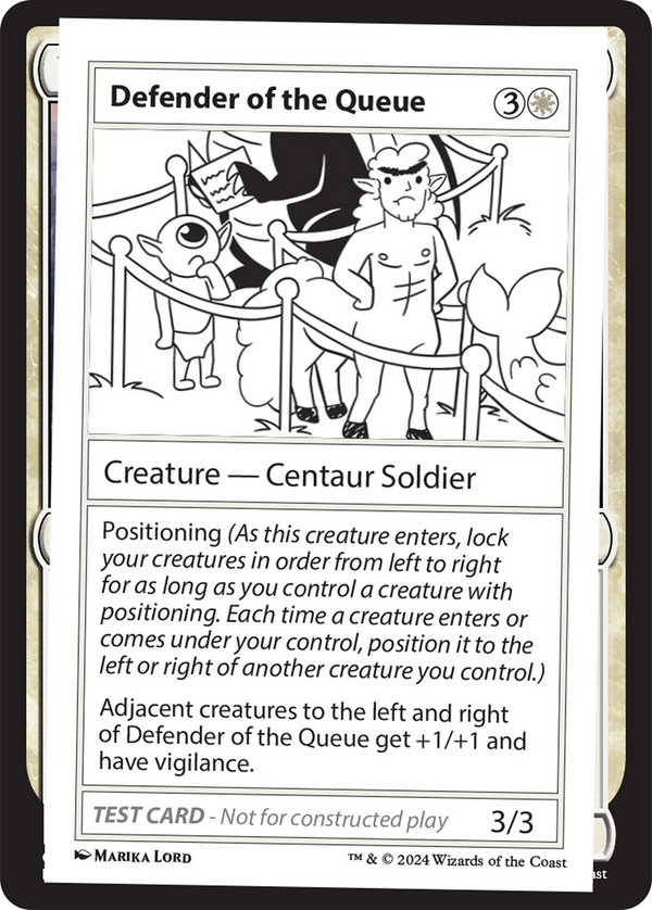 Defender of the Queue - Test Card (MB2)