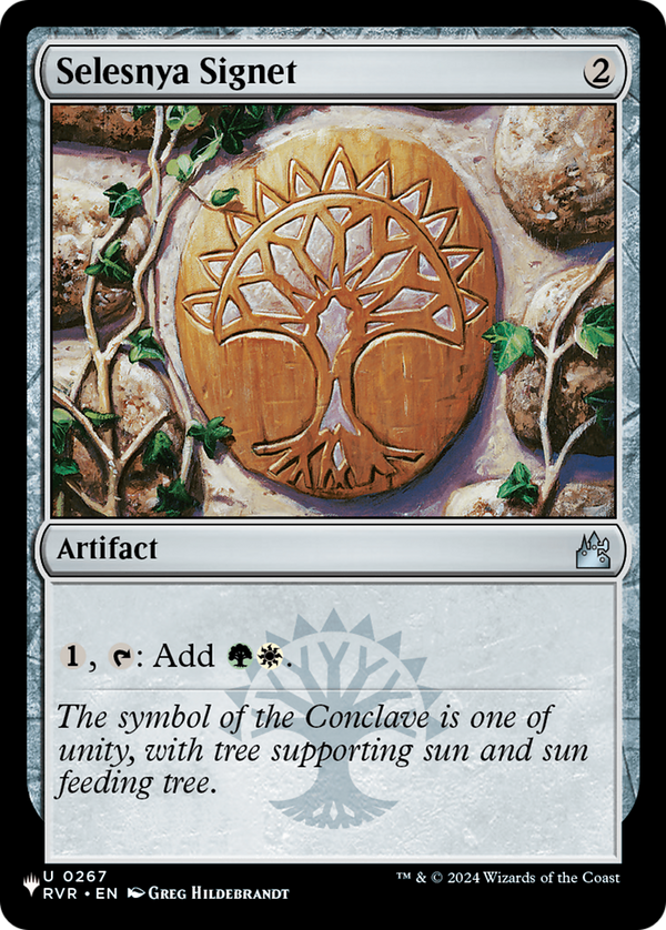 Selesnya Signet - RVR Reprint (PLST)
