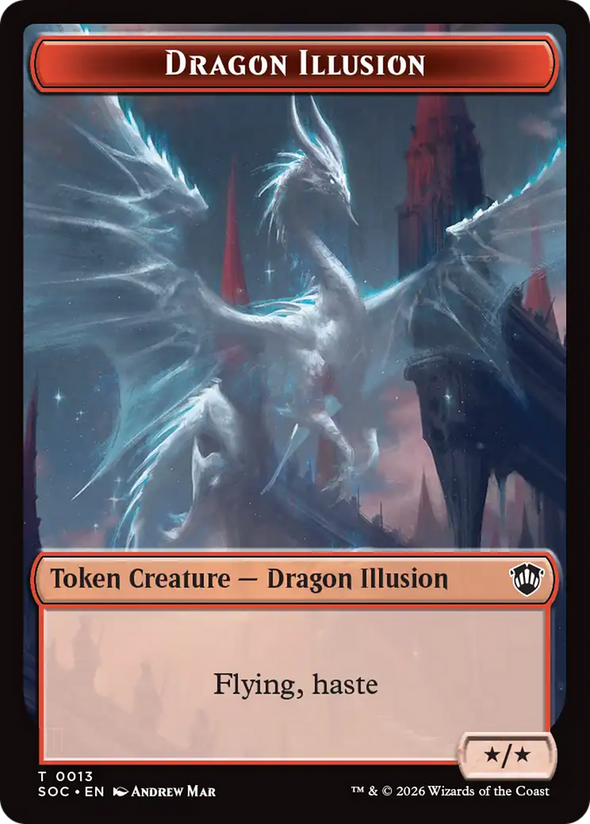 Dragon Illusion // Elemental (002) Token (TSOC)