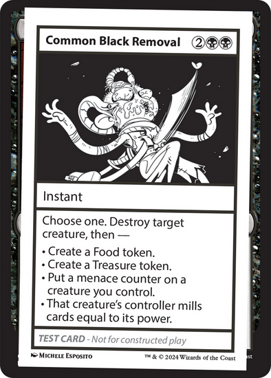 Common Black Removal - Test Card (MB2)