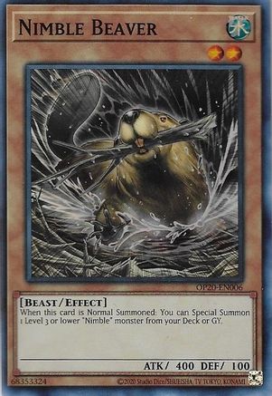 Nimble Beaver - OP20-EN006 - Super Rare