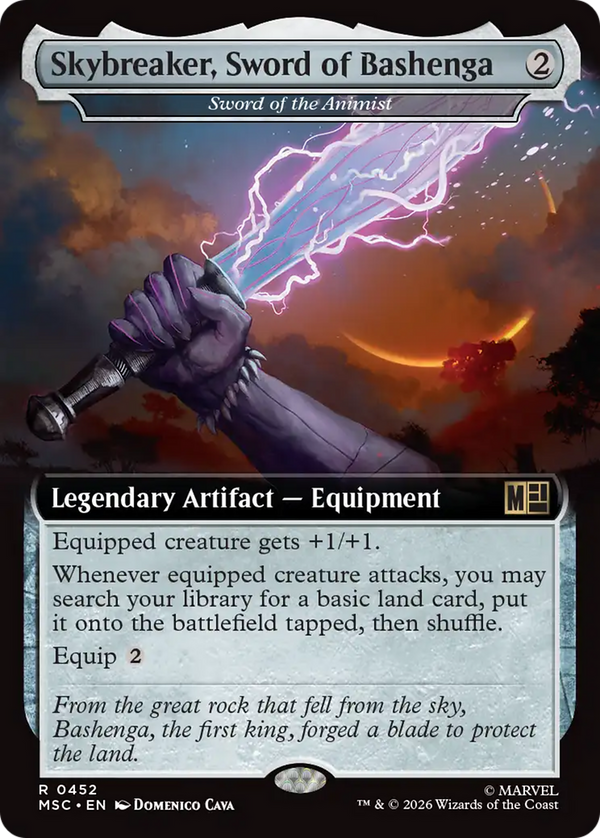 Skybreaker, Sword of Bashenga // Sword of the Animist - Extended Art (MSC) (Pre-Order)