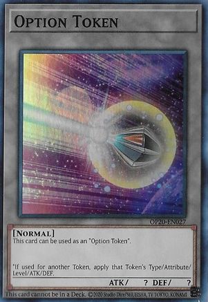 Option Token - OP20-EN027 - Super Rare - Unlimited
