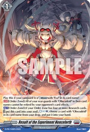 Result of the Experiment Henceforth (Foil) - D-PR/140EN - Promo