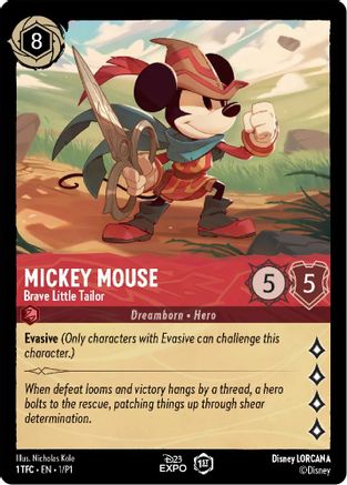 Mickey Mouse (Brave Little Tailor) - 1 TFC - D23 EXPO Promo