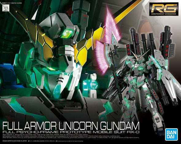 Bandai: Gunpla - RG - #30 RX-0 Full Armor Unicorn Gundam 1/144