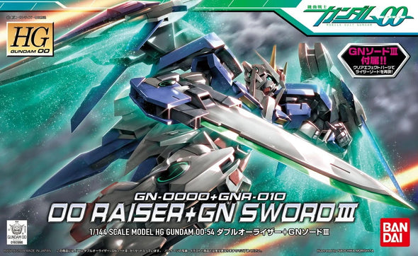 Bandai: Gunpla - HG00 - #54 GN-0000+GNR-010 00 Raiser + GN Sword III 1/144