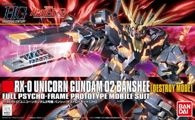 Bandai: Gunpla - HGUC - #134 RX-0 Unicorn Gundam 02 Banshee (Destroy Mode) 1/144