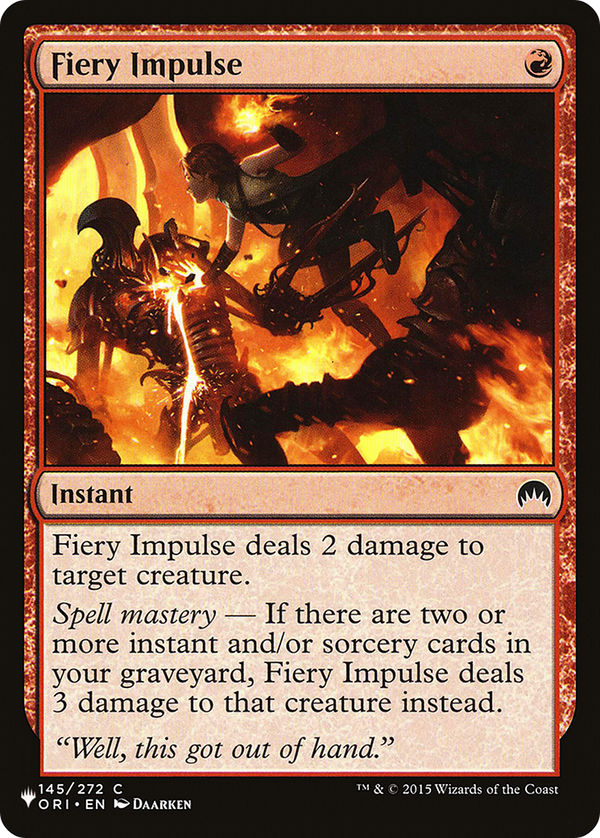 Fiery Impulse - ORI Reprint (PLST)