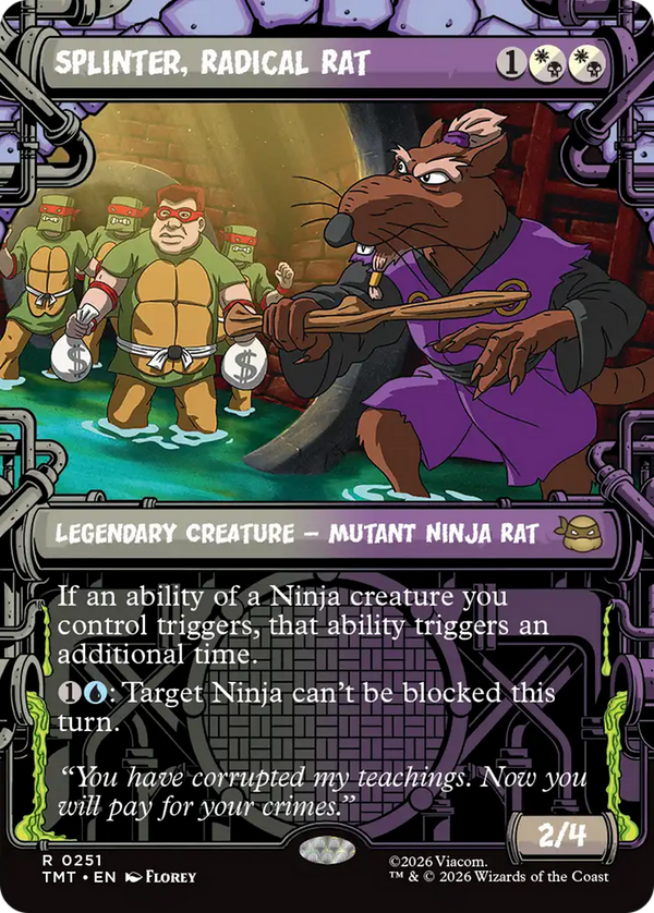 Splinter, Radical Rat - Sewer Frame (TMT)