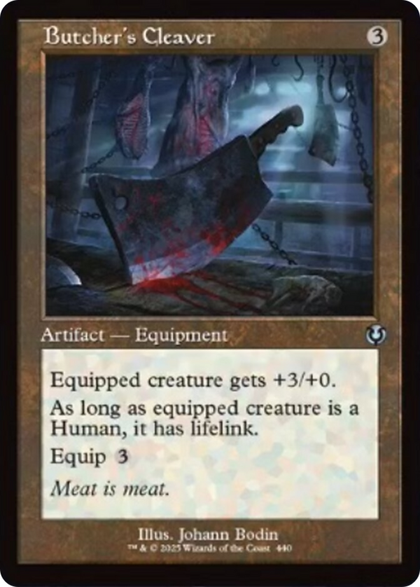 Butcher's Cleaver - Retro Frame (INR)